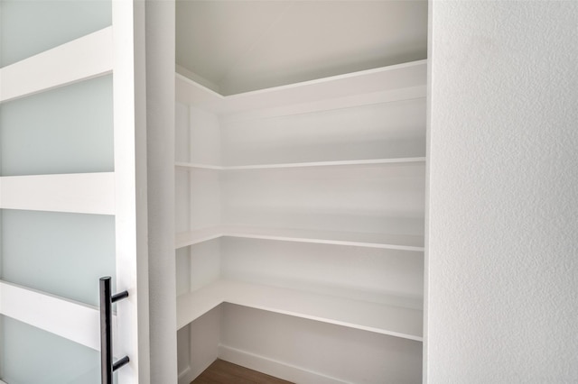 view of storage area