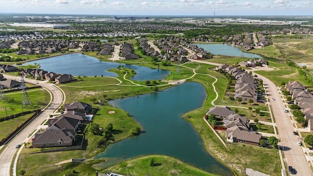 14329 Home Trl, Fort Worth, TX 76262 - bird's eye view with a residential view and a water view