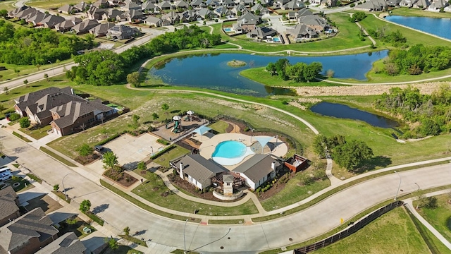 14329 Home Trl, Fort Worth, TX 76262 - drone / aerial view with a residential view and a water view