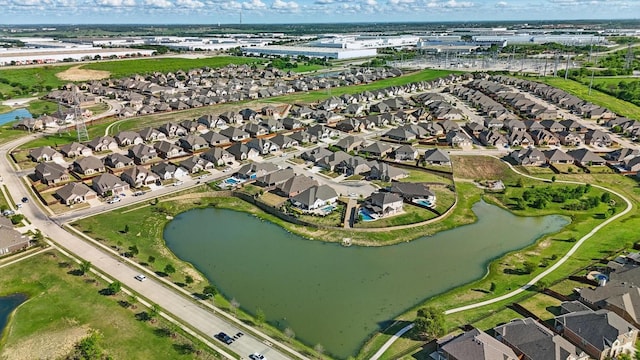 14329 Home Trl, Fort Worth, TX 76262 - drone / aerial view featuring a residential view and a water view