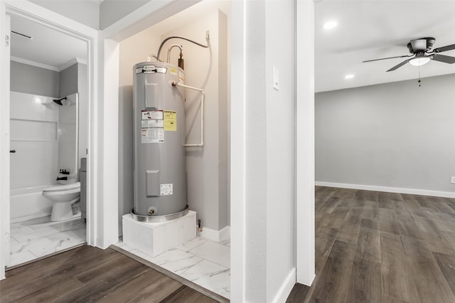 4227 Harvey Dr, Mesquite, TX 75150 - utility room with electric water heater