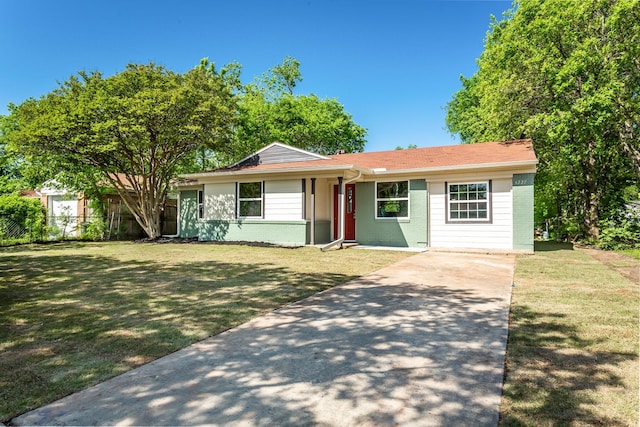 4227 Harvey Dr, Mesquite, TX 75150 - ranch-style house with brick siding and concrete driveway