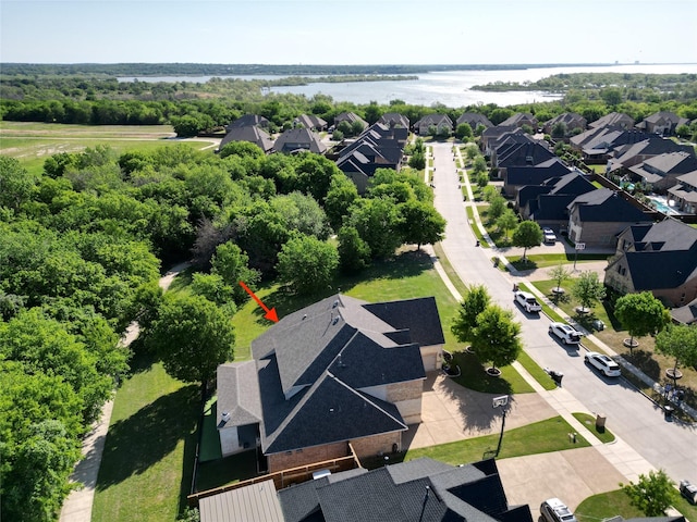 2833 Macquarie St, Trophy Club, TX 76262 - drone / aerial view with a residential view and a water view