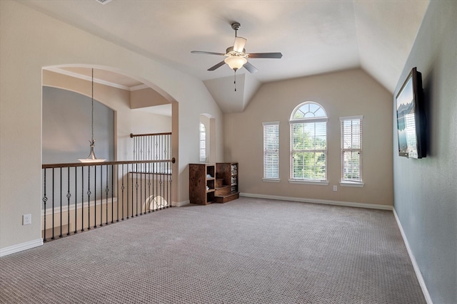 2833 Macquarie St, Trophy Club, TX 76262 - empty room with baseboards, carpet, and ceiling fan