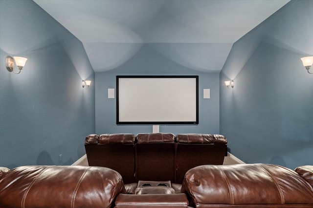 2833 Macquarie St, Trophy Club, TX 76262 - home theater with baseboards and vaulted ceiling