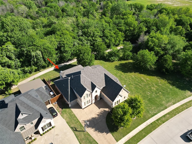 2833 Macquarie St, Trophy Club, TX 76262 - aerial view featuring a forest view