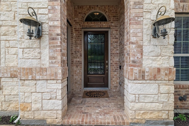 2833 Macquarie St, Trophy Club, TX 76262 - property entrance with brick siding and stone siding