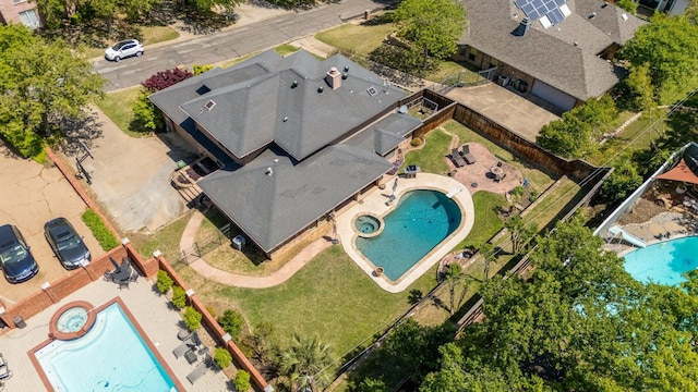 drone / aerial view