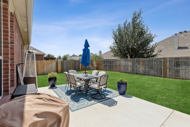 2820 Lone Ranger Trl, Little Elm, TX 75068 - view of patio / terrace featuring outdoor dining space