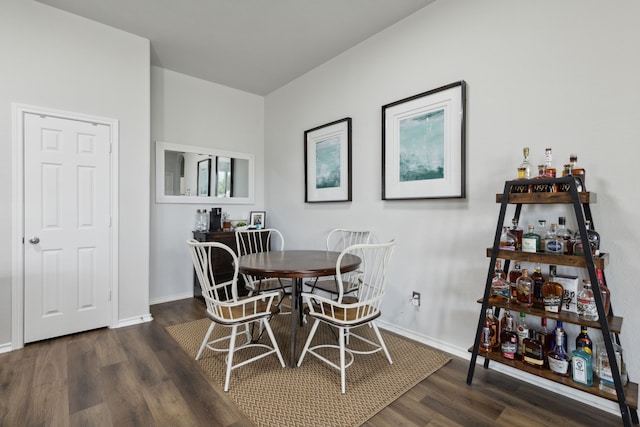 2820 Lone Ranger Trl, Little Elm, TX 75068 - dining area with wood finished floors and baseboards