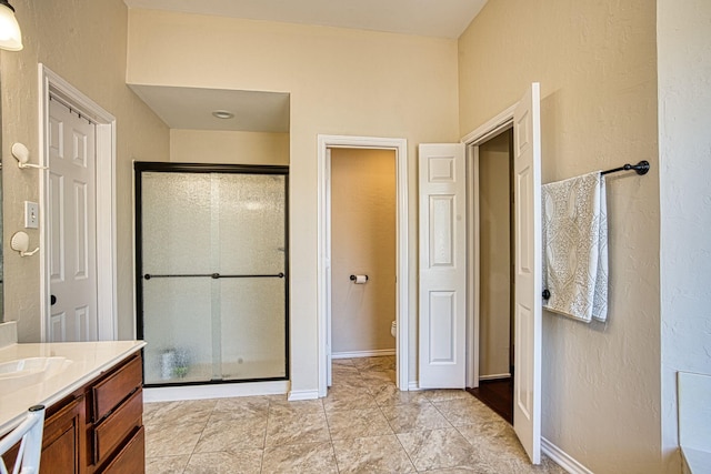 1727 Parkwood Dr, Grapevine, TX 76051 - bathroom featuring a shower stall and vanity