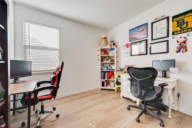 14620 Serrano Ridge Rd, Fort Worth, TX 76052 - home office featuring wood finished floors and baseboards