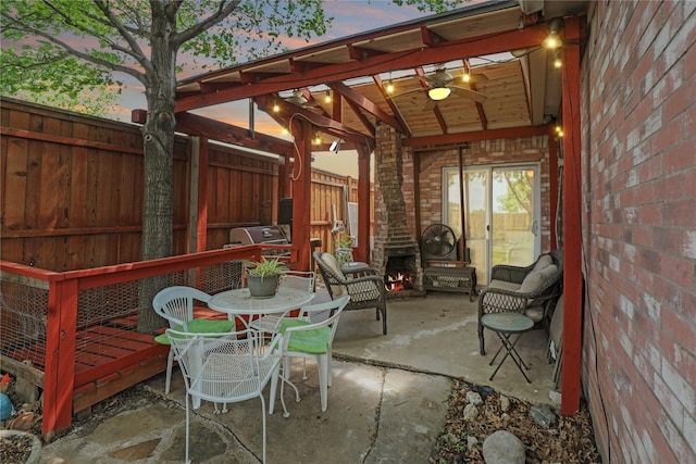 5428 Redwater Ct, The Colony, TX 75056 - view of patio with grilling area