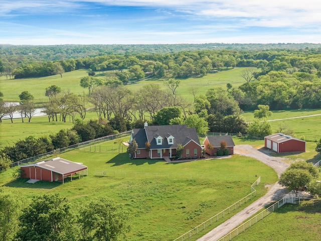 1991 Sunset Trl, Mckinney, TX 75071 - aerial view featuring a rural view