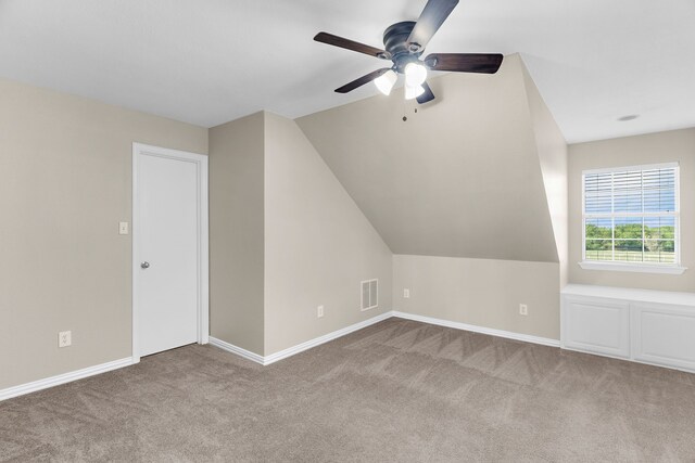 1991 Sunset Trl, Mckinney, TX 75071 - additional living space featuring baseboards, a ceiling fan, visible vents, and carpet