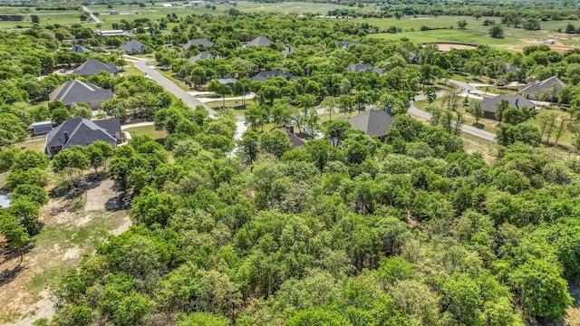bird's eye view with a residential view