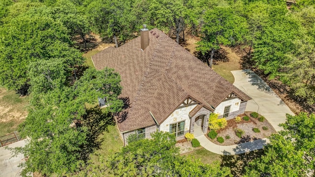 birds eye view of property