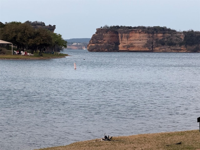 view of water feature