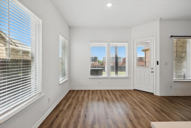 3120 Bent Creek Dr, Anna, TX 75409 - entrance foyer featuring wood finished floors, baseboards, and recessed lighting