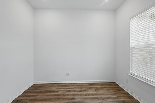 3120 Bent Creek Dr, Anna, TX 75409 - empty room with dark wood-style flooring, baseboards, and recessed lighting