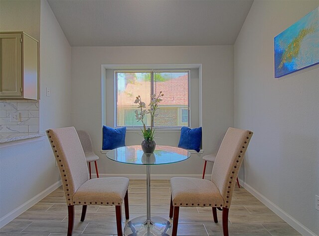 405 Derby Ln, Desoto, TX 75115 - dining space featuring light wood finished floors and baseboards