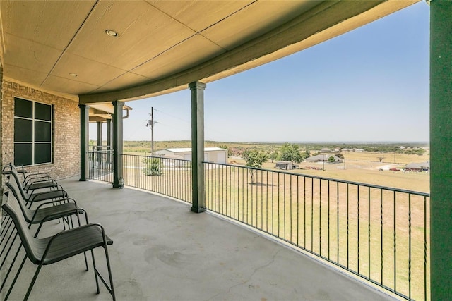 view of balcony