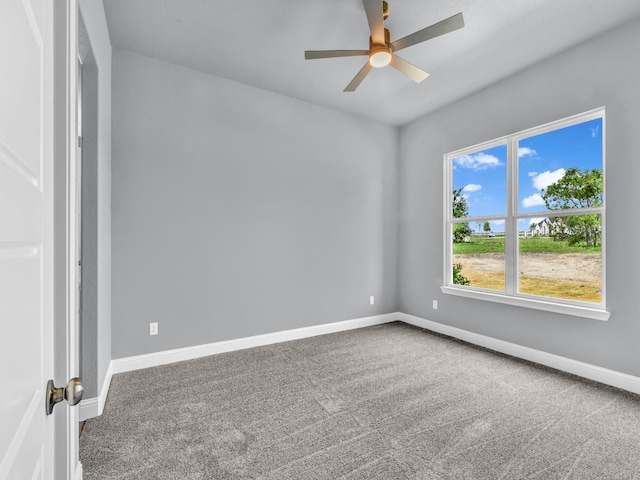117 Fan Mill Trl, Weatherford, TX 76085 - carpeted spare room with a ceiling fan and baseboards