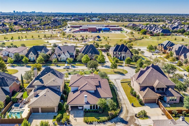 birds eye view of property featuring a residential view