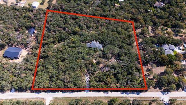 516 Wild Wood Dr, Decatur, TX 76234 - aerial view of property and surrounding area with property parcel outlined