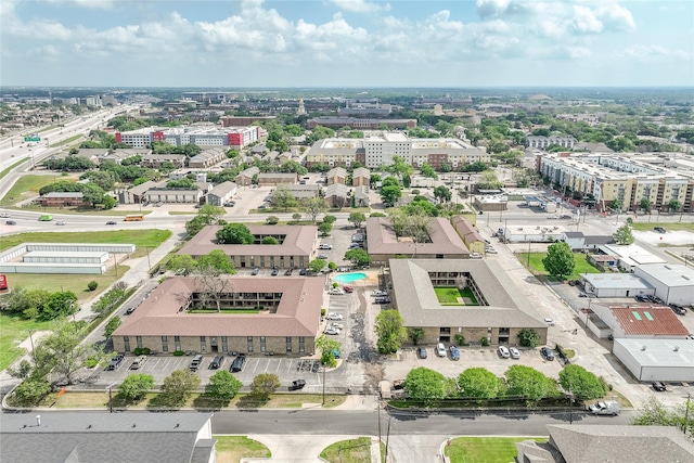 bird's eye view featuring a city view