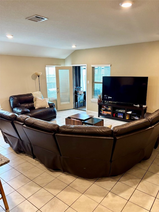 828 Costlow Ln, Fate, TX 75189 - living room with light tile patterned floors and recessed lighting