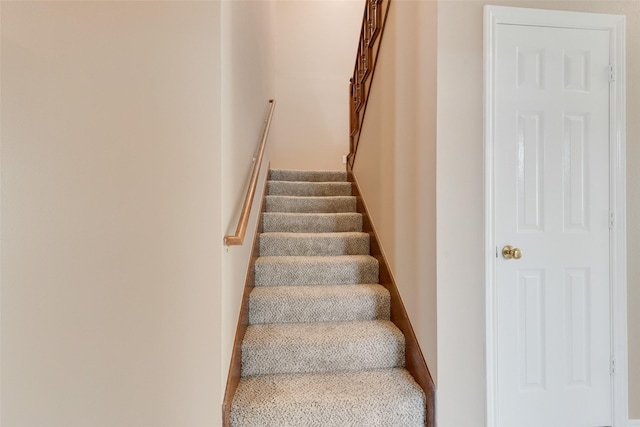 view of stairway