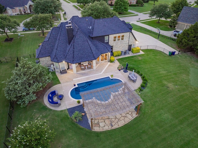 147 Stoneleigh Dr, Heath, TX 75032 - view of swimming pool with a patio and exterior bar