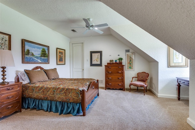 6001 Laurel Valley Ct, Fort Worth, TX 76132 - bedroom featuring carpet floors, a textured ceiling, and ceiling fan