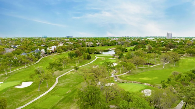 5608 Stone Cliff Ct, Dallas, TX 75287 - bird's eye view with golf course view and a water view