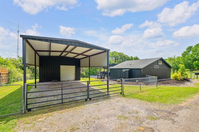 view of stable