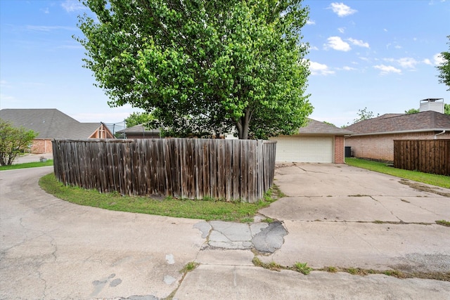 exterior space with fence