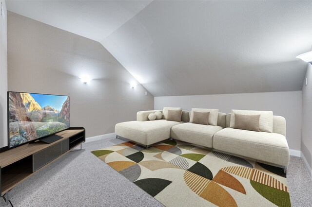 11529 Penick Way, Frisco, TX 75033 - carpeted cinema room featuring lofted ceiling and baseboards