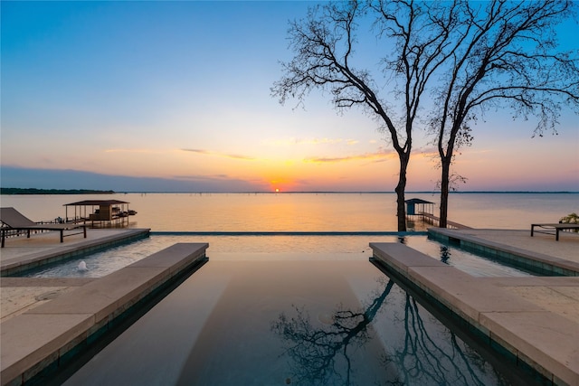 1124 Paradise Cv, Streetman, TX 75859 - dock area with a water view