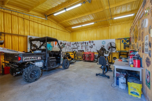 1780 S Lakeview Dr, Gordon, TX 76453 - garage with a workshop area
