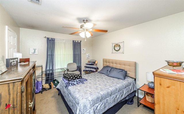 3873 Talton St, Shreveport, LA 71119 - carpeted bedroom featuring a ceiling fan and visible vents