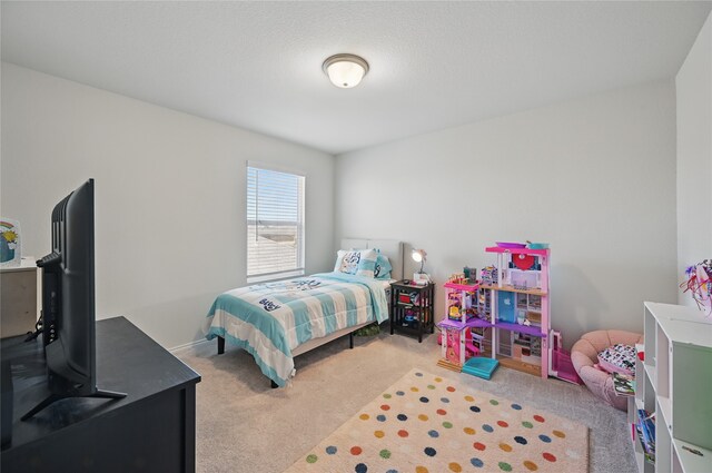 bedroom with carpet floors