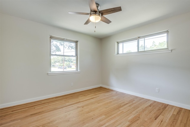 8494 Swift Ave, Dallas, TX 75228 - spare room featuring baseboards, wood finished floors, and ceiling fan