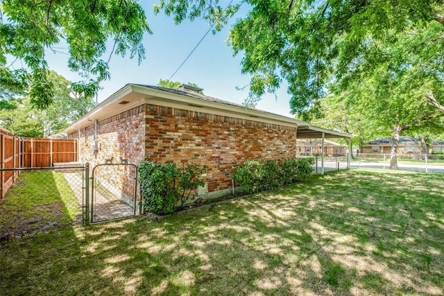 8494 Swift Ave, Dallas, TX 75228 - view of property exterior featuring a gate and brick siding