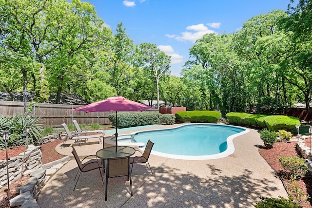 2013 Florence Rd, Keller, TX 76262 - view of pool featuring a patio area and a fenced backyard