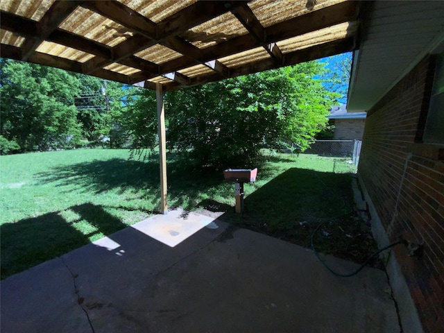 414 Brookview Dr, Desoto, TX 75115 - view of yard featuring fence and a patio