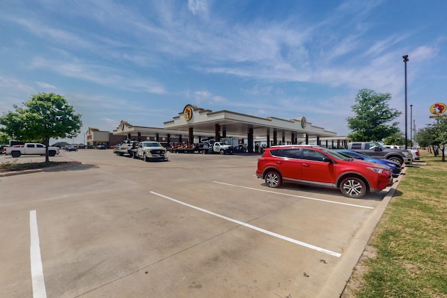 view of uncovered parking lot