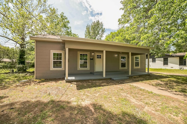 2126 Cedar St, Paris, TX 75460 - rear view of house featuring a porch
