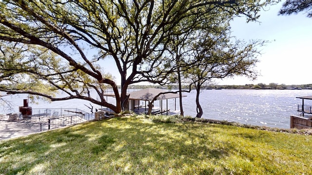 1351 Porter Ct, Granbury, TX 76048 - view of yard with a water view