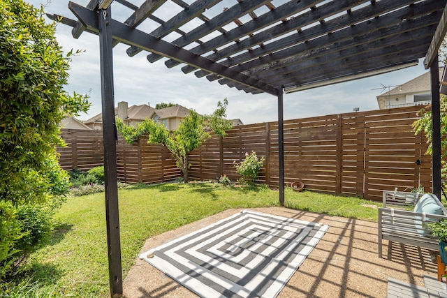 18815 Park Grove Ln, Dallas, TX 75287 - view of yard featuring a pergola and a patio